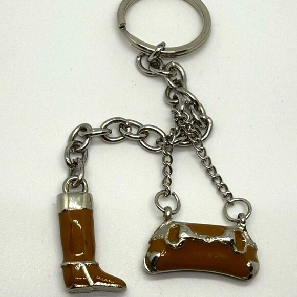 Dressage boot and bit key chain purse charm - Picture 1 of 3